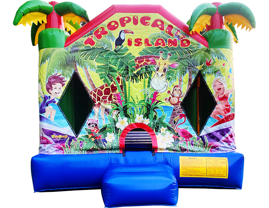 tropical bounce house